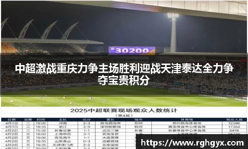 中超激战重庆力争主场胜利迎战天津泰达全力争夺宝贵积分